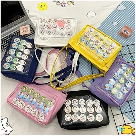 Ita Bag Crossbody Shoulder Bag Kawaii Cute Pin Display Cosplay Bag Messenger Japanese Ita Bag Accessories