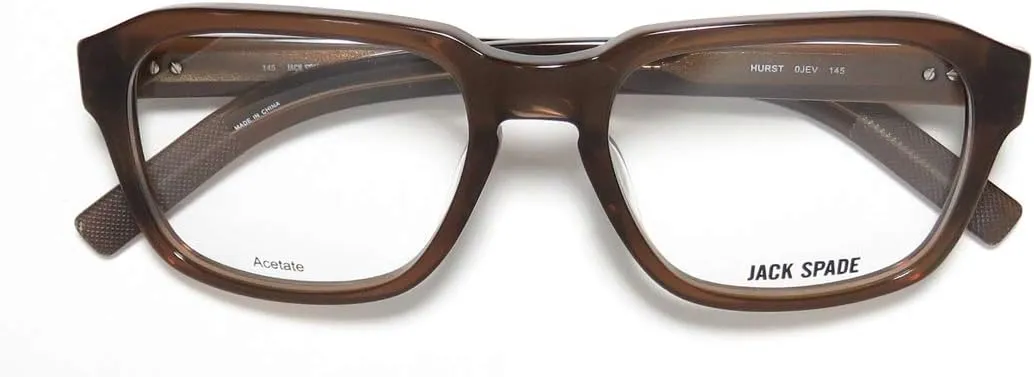 Jack Spade Hurst Mens Rectangular Full-rim Classic Shape Retro Designer Upscale Eyeglasses/Eyeglass Frame
