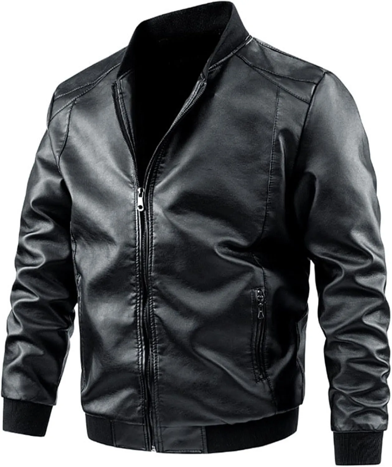 Jackets for Men Stand Leather Collar Cool Long Autumn Men Winter Jacket Vintage Men's Coats Jackets Cosplay Men