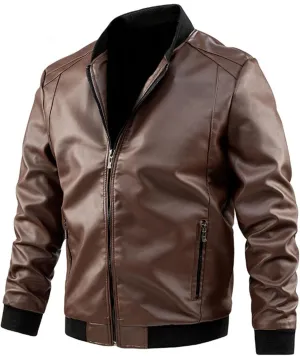 Jackets for Men Stand Leather Collar Cool Long Autumn Men Winter Jacket Vintage Men's Coats Jackets Cosplay Men