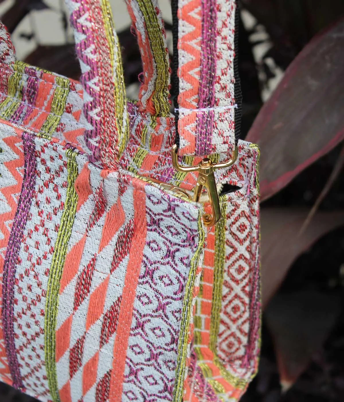 JACQUARD SMALL TOTE BAG
