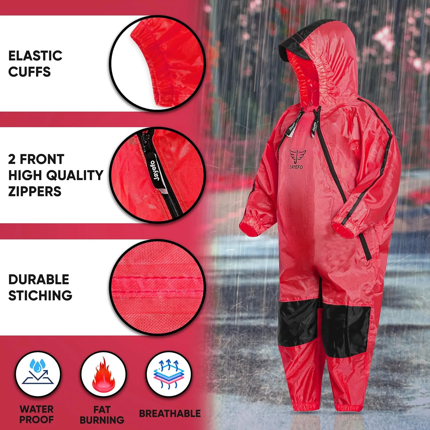 Jayefo Kids coverall Rain Suit