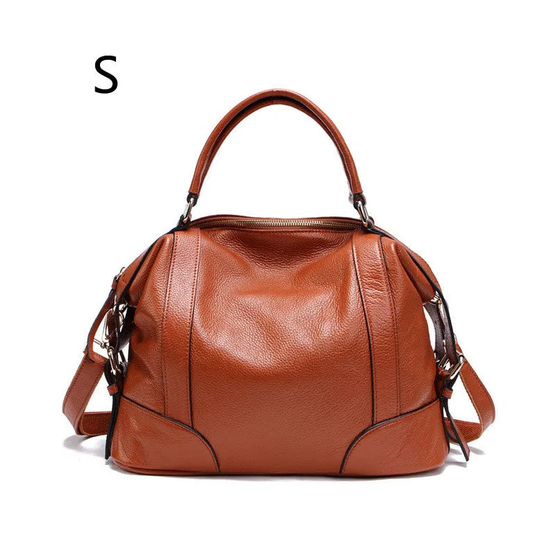 Jean – Large Tan Vegan Leather Handbag with Dual Carry Options