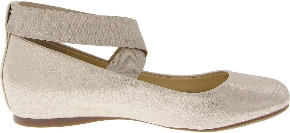Jessica Simpson Mandayss Women's Pull-On Criss-Cross Ankle Ballet Flats Shoes