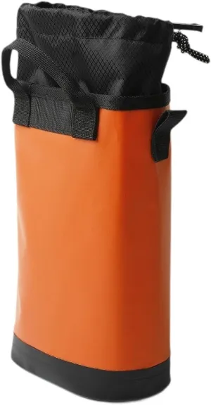 jojomis Rock Climbing Rope Bag Drawstring Pouch 5L Large Capacity for Caving Mountaineering Work Gardening Hiking Tool Storage- Orange