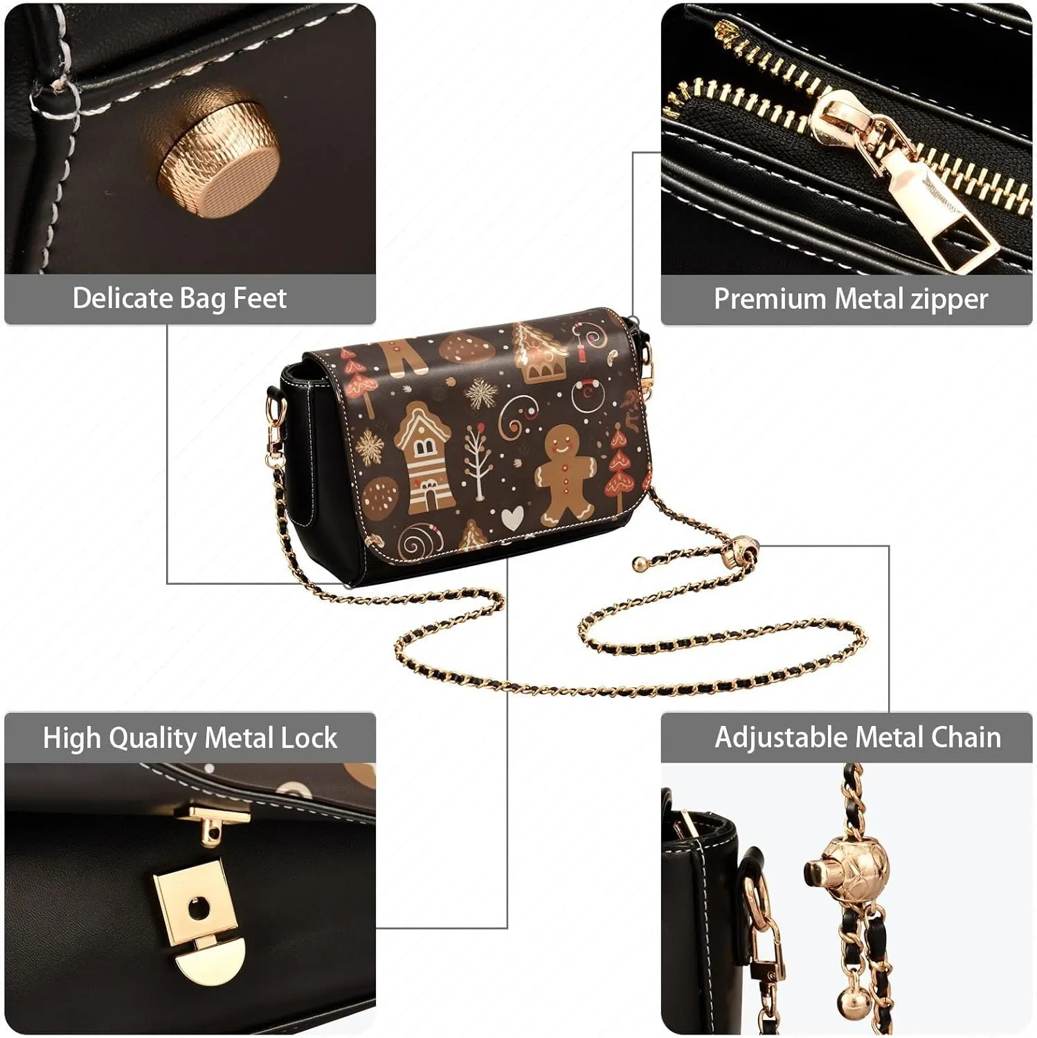 Joko Ivery Crossbody Bags for Women Leather Purse Shoulder Bag Handbag for Daily