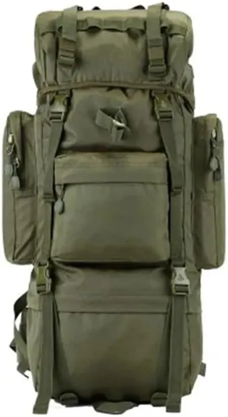 JSEIAJB 70L Large Backpack Outdoor Sports Bag Hiking Camping Climbing Waterproof Wear-resisting Nylon Bag