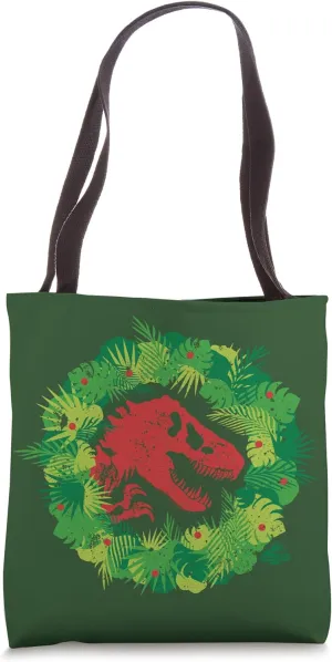 Jurassic World T-Rex Wreath Tote Bag