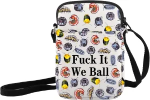 JXGZSO Funny Bug Crossbody Bag Isopod Lover Gift F It We Ball Isopod Shoulder Bag Dangomushi Merch Entomologist Inspired Gift