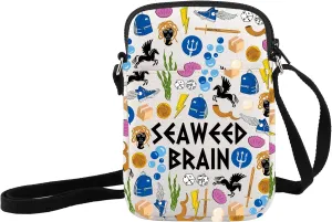 JXGZSO Funny Percy Book Gift Seaweed Brain Crossbody Bag Percy Book Fans Gift Half Blood Shoulder Bag Book Lover Gift