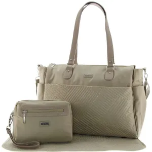 Kaden 3pc Baby Tote Bag Beige