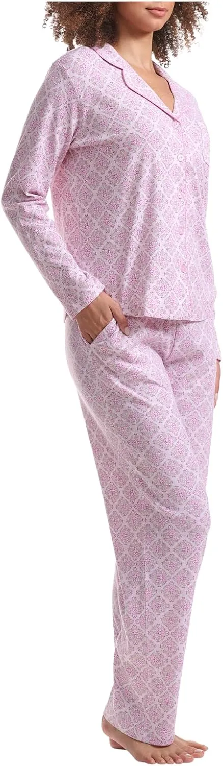 Karen Neuburger Women's Gramercy Park Long Sleeve Girlfriend Pj Set