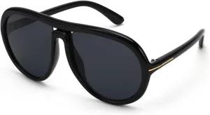 Karsaer Oversized Vintage Aviator Sunglasses for Men Women，Big Retro Round Aviator Sunglasses K7132
