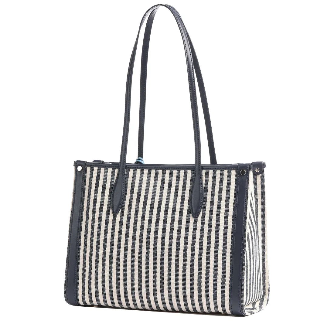 Kate Spade Market Stripe Medium Tote Bag in Blue Multi