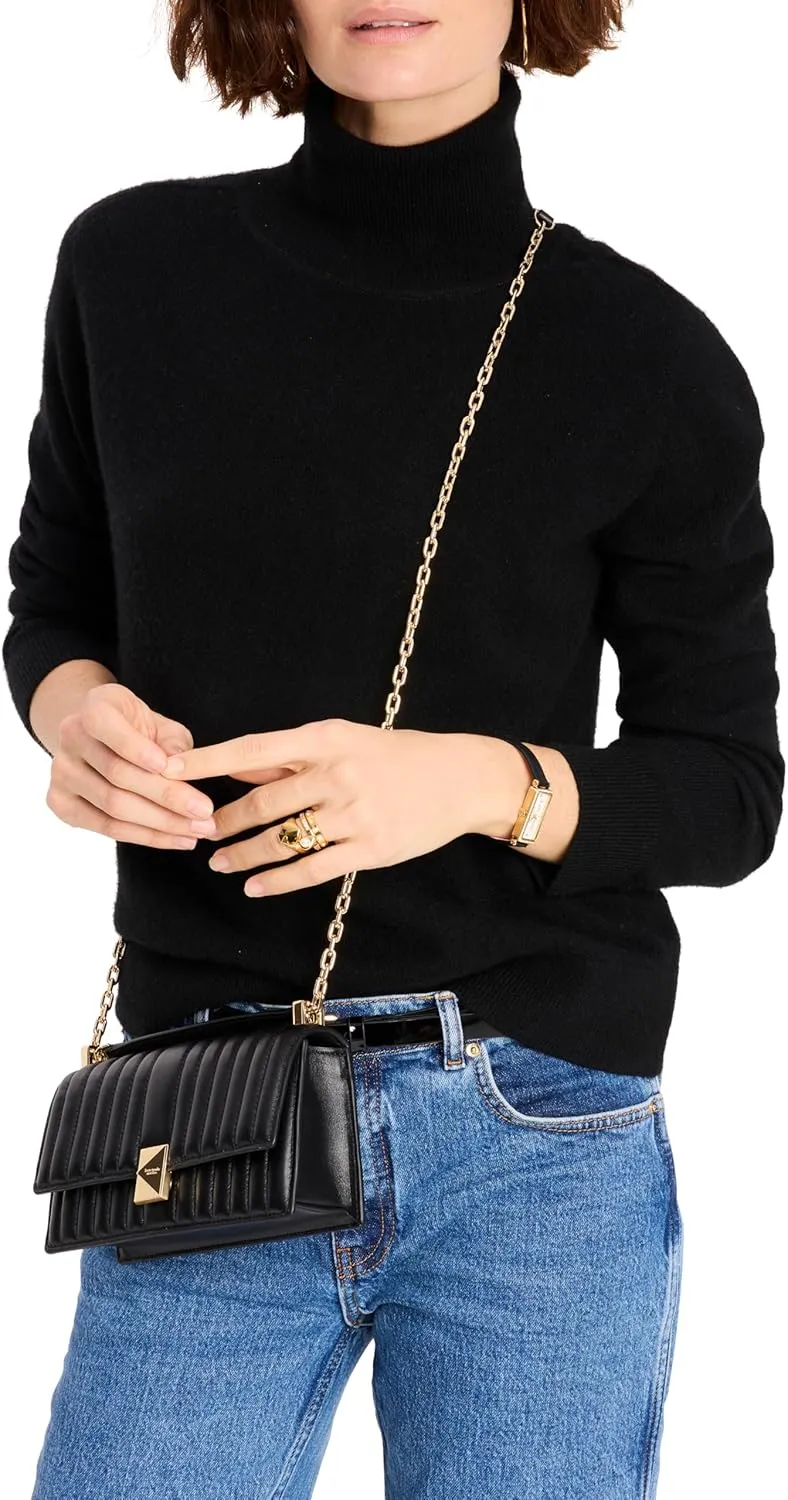 kate spade new york Deco Quilted Leather Mini Flap Chain Crossbody