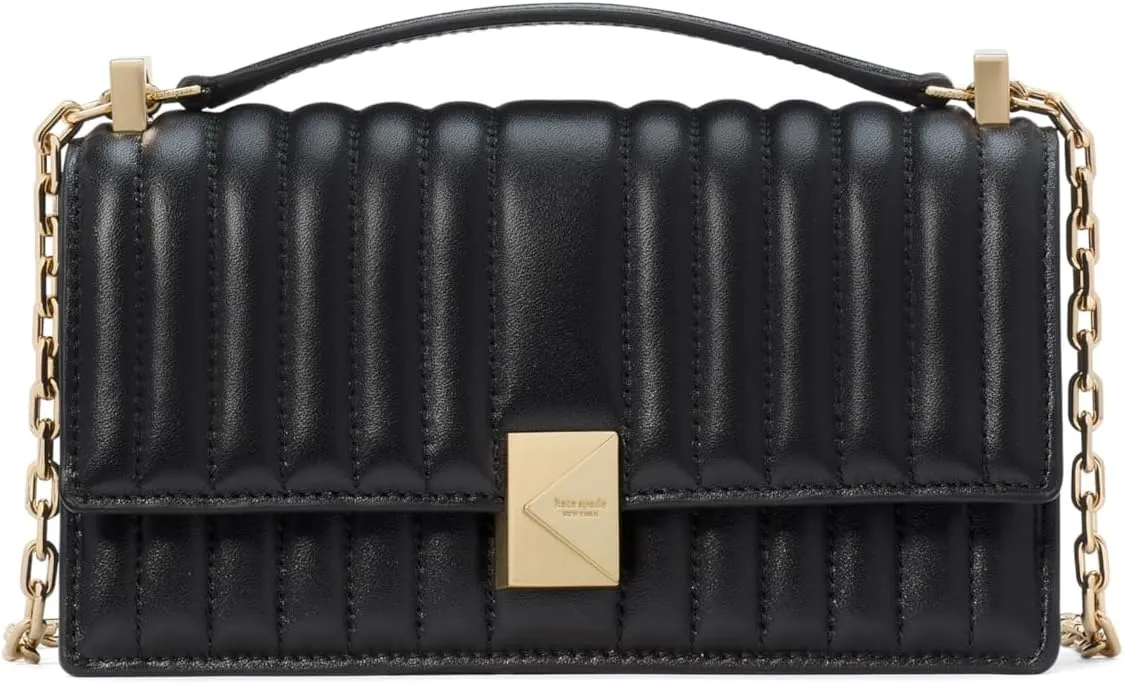 kate spade new york Deco Quilted Leather Mini Flap Chain Crossbody