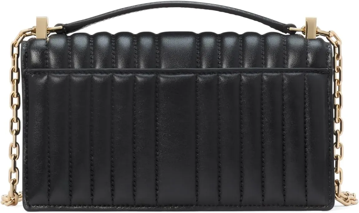 kate spade new york Deco Quilted Leather Mini Flap Chain Crossbody