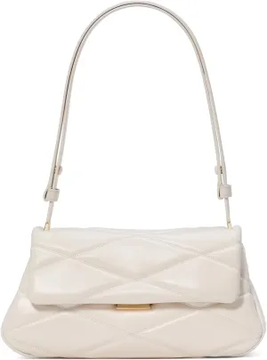 kate spade new york Grace Quilted Leather Shoulder Bag, Cream