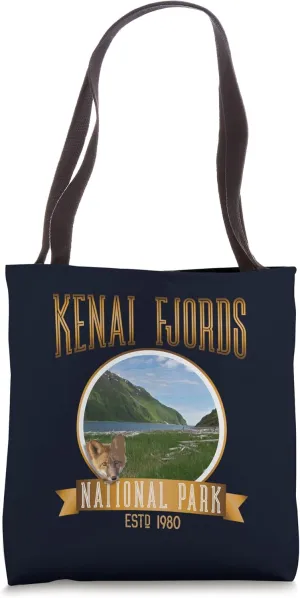 Kenai Fjords National Park Alaska Kenai Peninsula With Fox Tote Bag