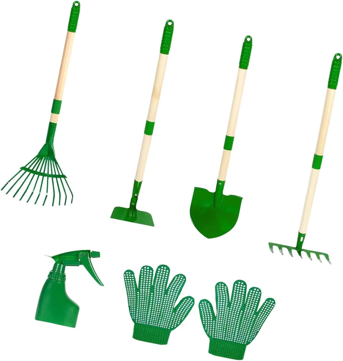 Kids Gardening Tools Set with Gloves and Spray Bottle, 6 Pieces for Outdoor Fun