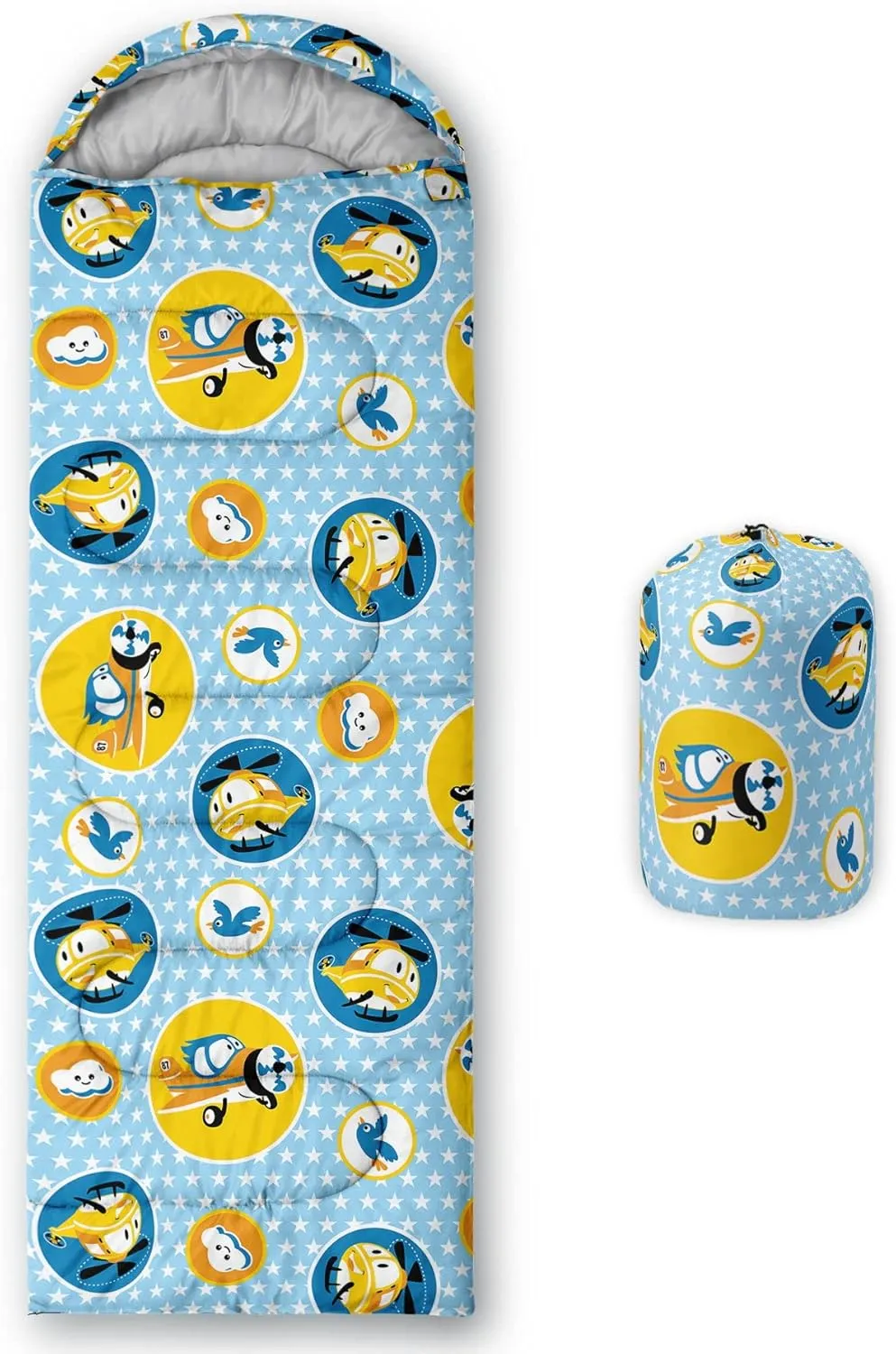 Kids Sleeping Bag for Boys and Girls,Monster Alien Print-Lightweight Warm Portable Outdoor Indoor-Waterproof Cold Weather Resistant Sleeping Bag for Camping Hiking