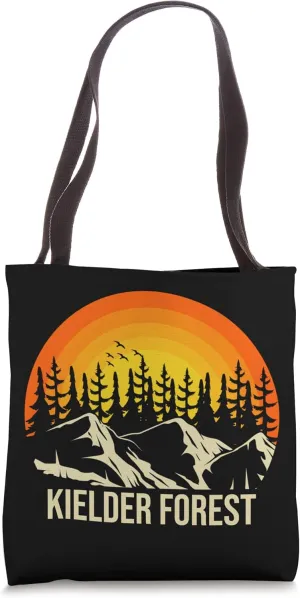 Kielder Forest Northumberland England Retro Tote Bag