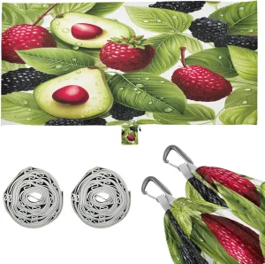 Kigai Avocado Raspberry Camping Hammock Durable & Portable Travel Hammock Holds 330lbs with Tree Strapsm, Pocket, Camping Accessories