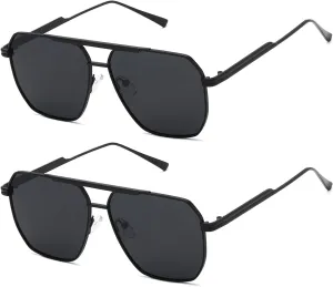 kimorn Polarized Sunglasses Womens Men Retro Oversized Square Vintage Shades Classic Large Metal Sun Glasses K1221