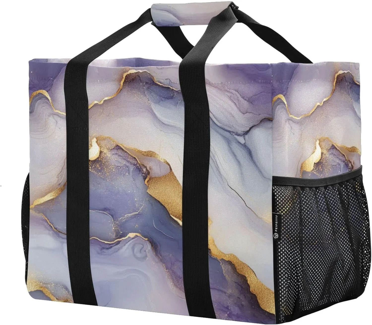KLL Utility Totes Canvas Collapsable Water Resistant Reusable Grocery Bags