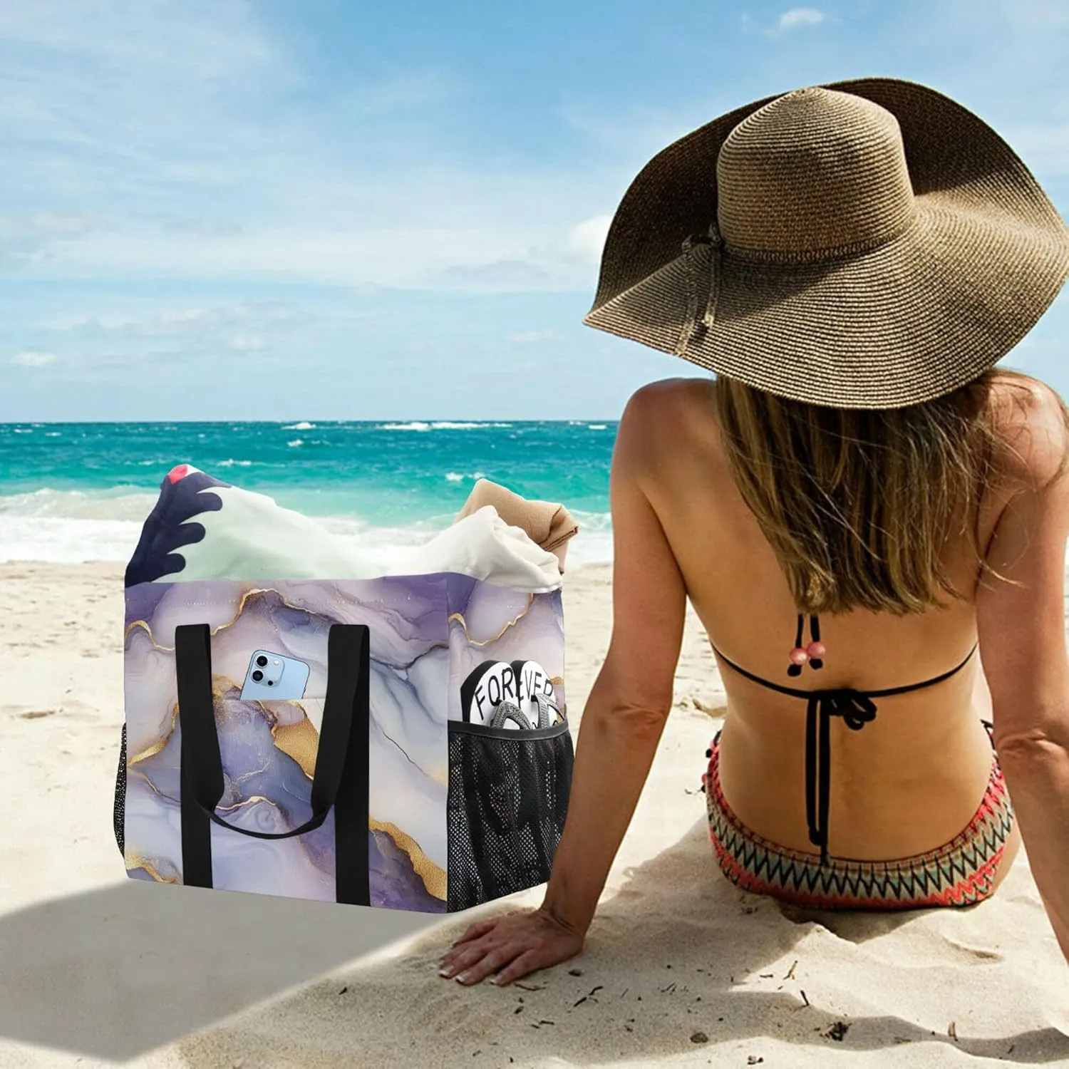 KLL Utility Totes Canvas Collapsable Water Resistant Reusable Grocery Bags