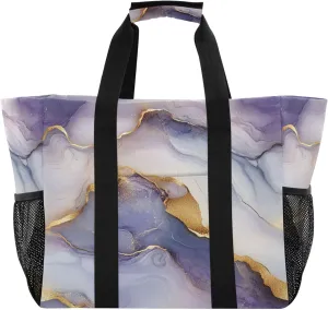 KLL Utility Totes Canvas Collapsable Water Resistant Reusable Grocery Bags