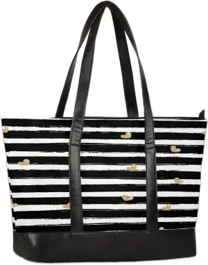 Laptop Tote Bag for Women Girls Large Canvas Shoulder Bag