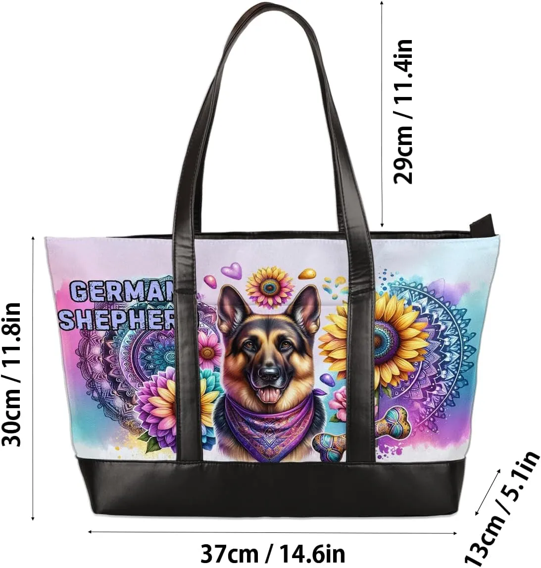 Laptop Tote Bag for Women Girls Large Canvas Shoulder Bag