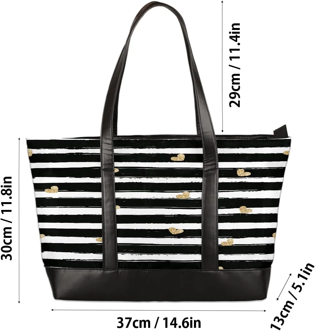 Laptop Tote Bag for Women Girls Large Canvas Shoulder Bag