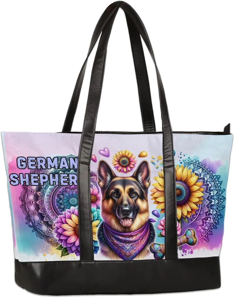 Laptop Tote Bag for Women Girls Large Canvas Shoulder Bag