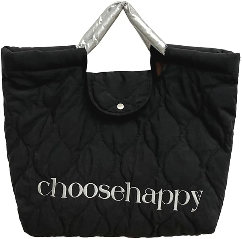Large Padding Shoulder Bag Tote Bag for Women Down Padded Crossbody Bag Handbag Lightweight Tote Purse Top Handle Bag 2025
