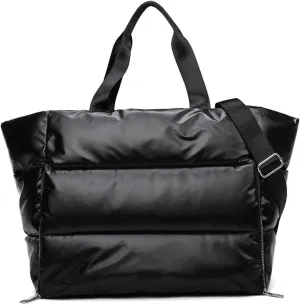 Large Tote Bag for Women, Lightweight Travel Tote Handbags, Puffer Tote Bag with Zipper, Yoga Bags Quilted Work Bag