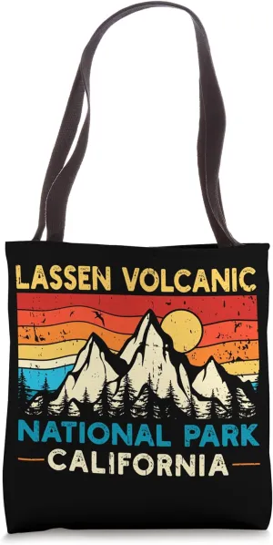 Lassen Volcanic National Park Vintage Retro Tote Bag