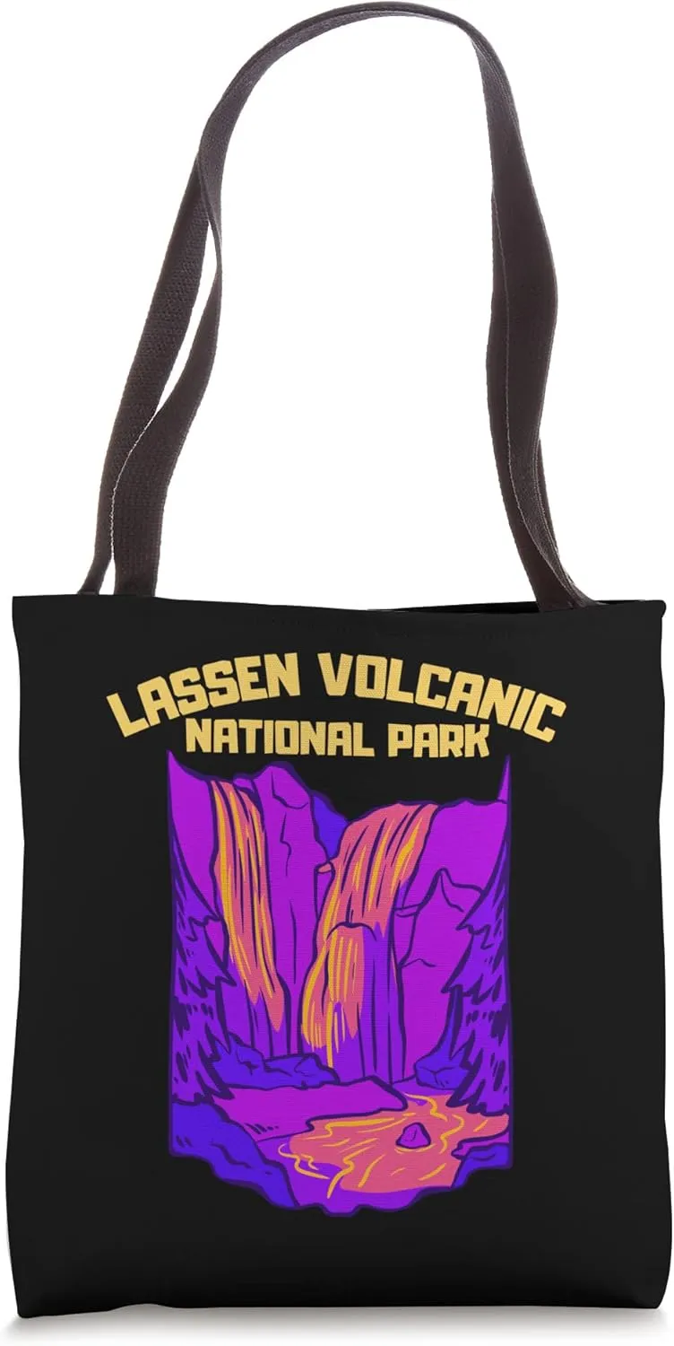 Lassen Volcanic National Park Waterfall Tote Bag