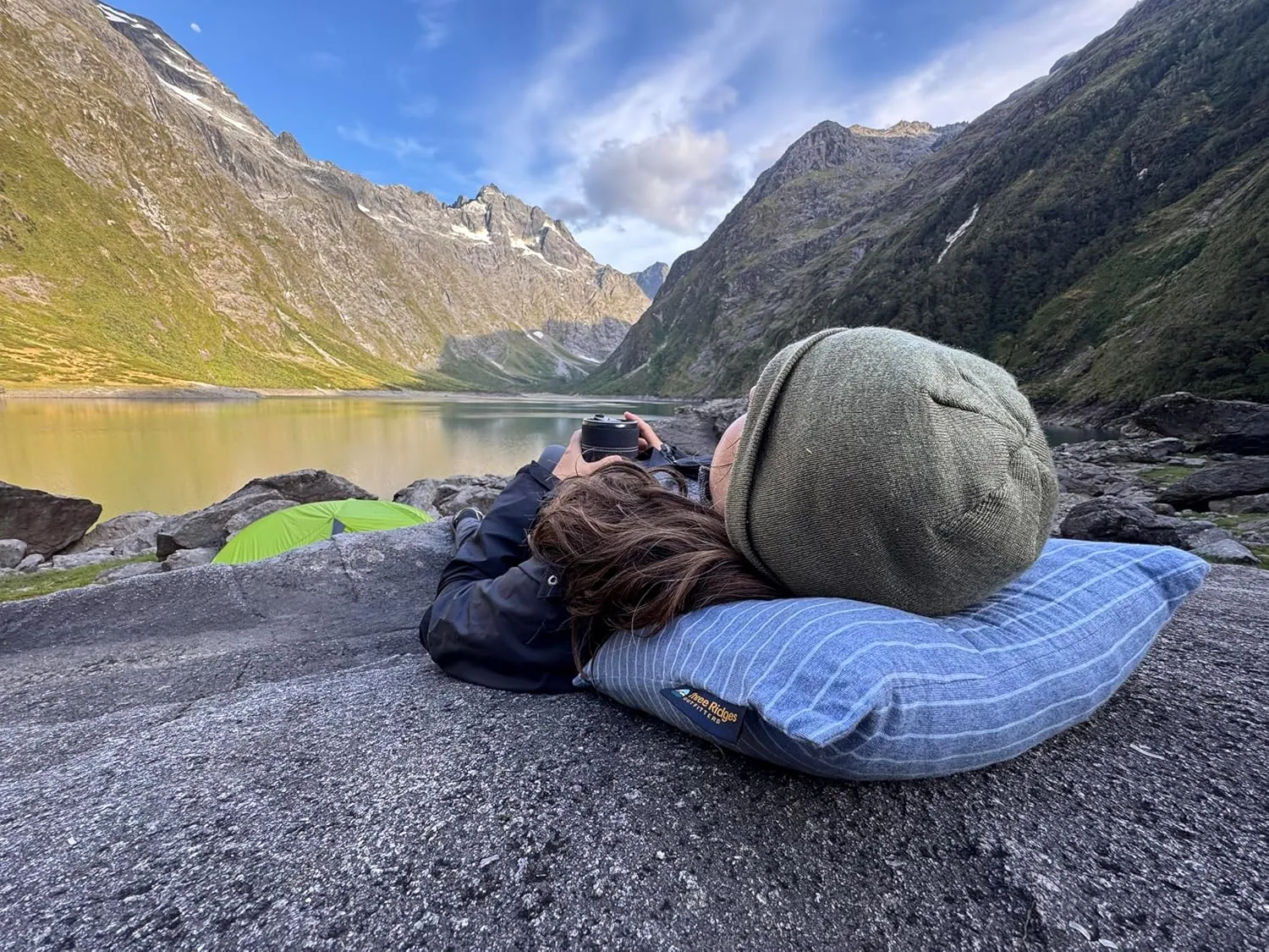 Latex Foam Adventure Pillow - Compressible, Adjustable, Camping, Roadtrip, Airplane, Travel, Camping Essential