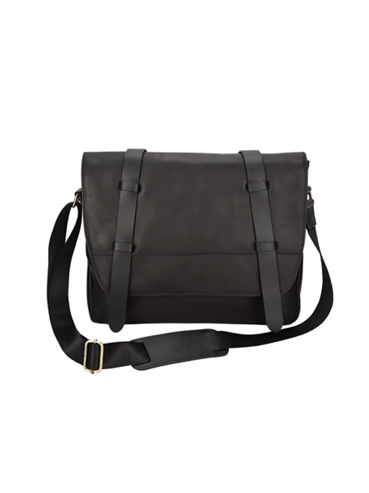 LEATHER MESSENGER BAG (BELLINO)