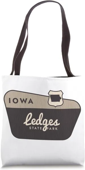 Ledges State Park Iowa Welcome Sign Souvenir Tote Bag
