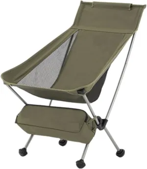 Lightweight Camping Chair Ultralight Backpack Camping Chair Travel Hiking Foldable Portable Outdoor Beach Backpack Seat, Breathable Double-Sided Mesh Outdoor Hiking ( Color : Green , Size : 44*38*86cm