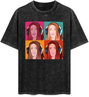 Lightweight Retro Oversized Cotton T-Shirts Unique Shirt Crew Neck Tops