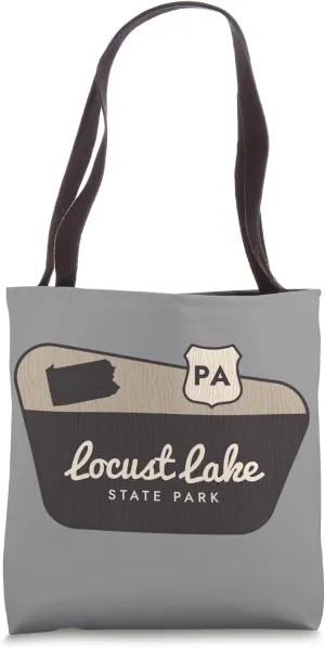 Locust Lake State Park Pennsylvania Welcome Sign Trip Tote Bag