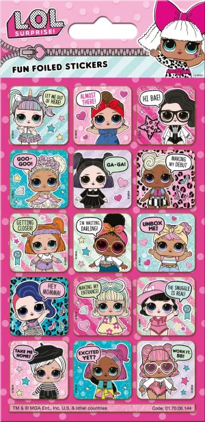 L.O.L Surprise Captions Reusable Foil Stickers