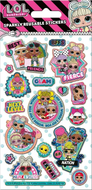 L.O.L Surprise Next Level Reusable Foil Stickers