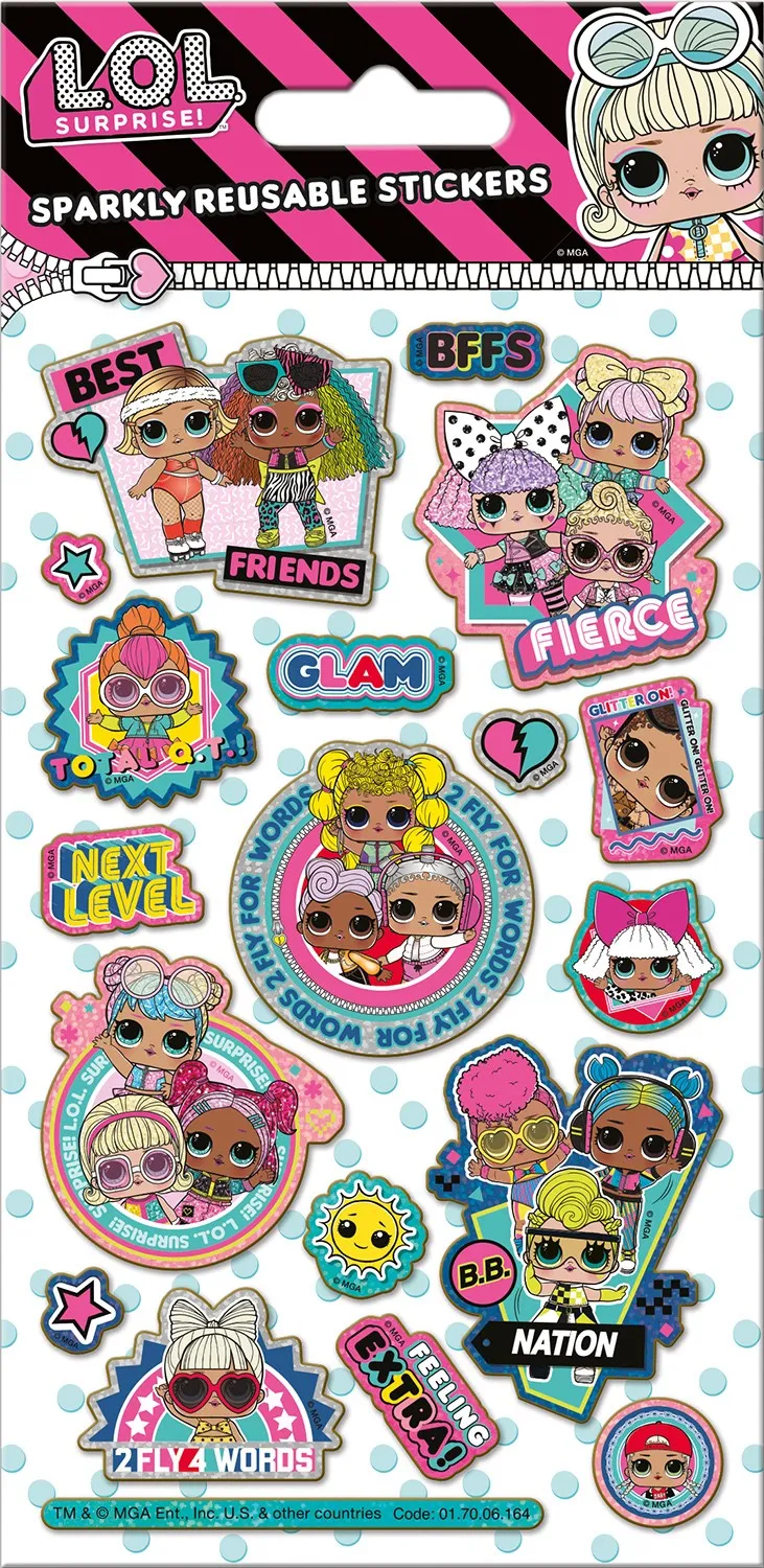 L.O.L Surprise Next Level Reusable Foil Stickers
