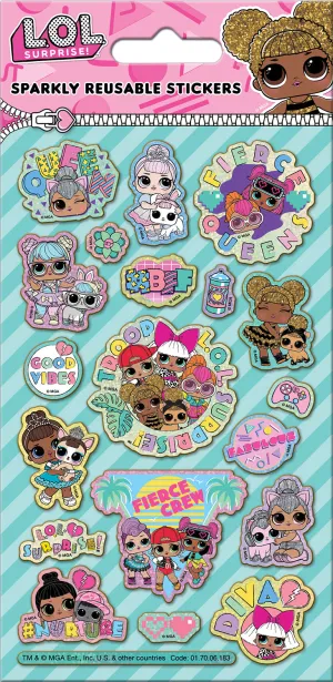 L.O.L Surprise Troop Reusable Foil Stickers