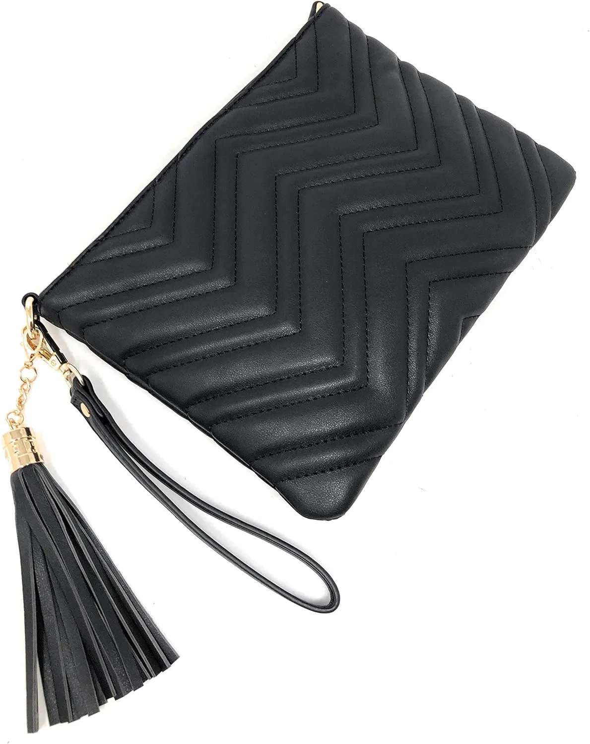 lola mae Women's Wristlet Handbags Simple Quilted Small Clutch Crossbody Bag